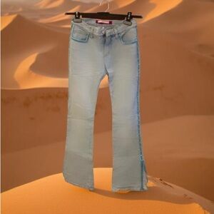 VOYAGE PASSION jeans with rhinestone and velvet trim VINTAGE NWOT